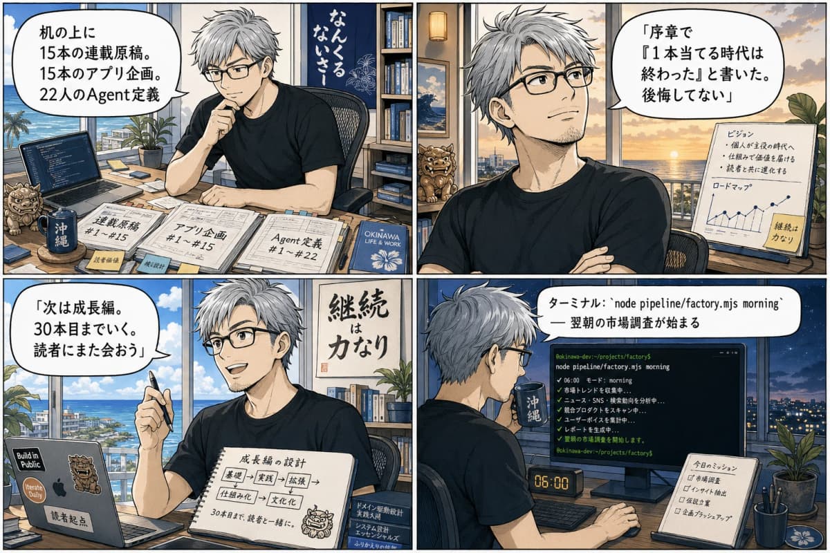 創業編15本のあとに、HIROKIが机に置いたもの