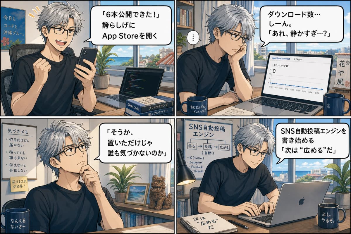 6本App Storeに並べて気づいた、次の壁の名前