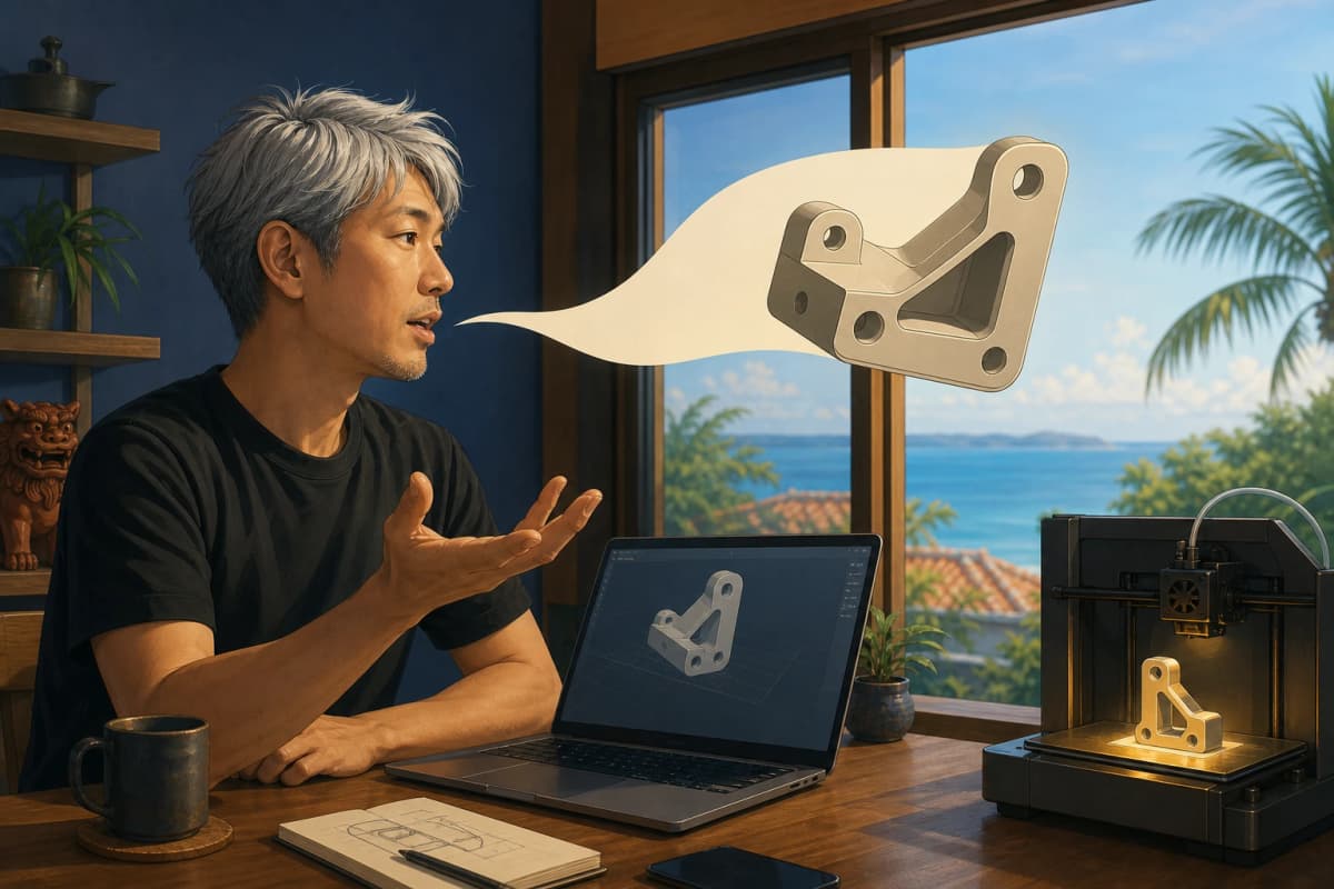 DAY 41 / 100本ノック ― 「しゃべって3Dパーツを作る」に脇道した日。無料化という撤退戦も学んだ