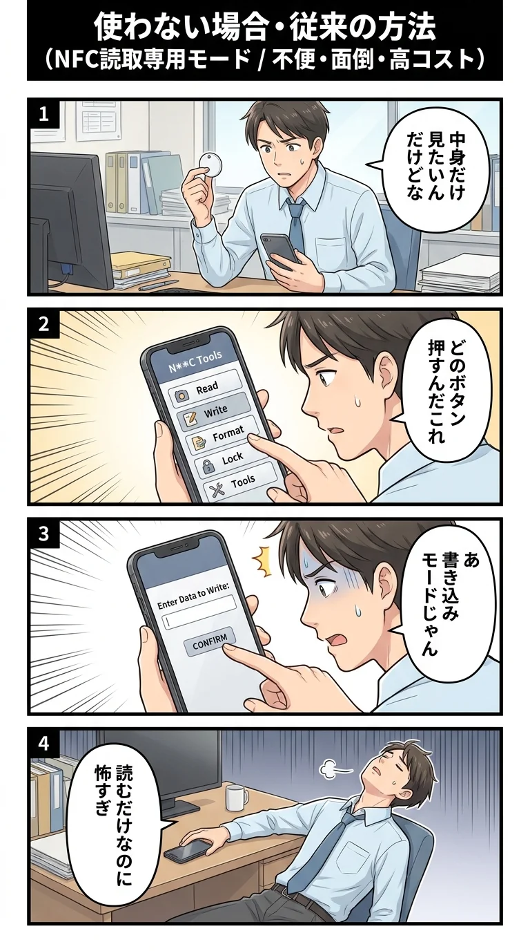 従来の方法/他社アプリ