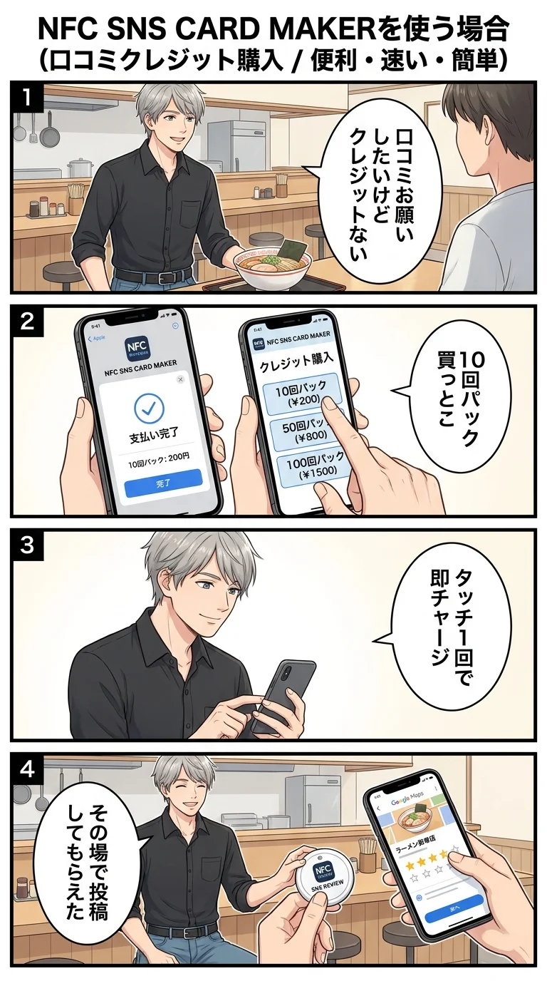 口コミクレジット購入 — Google口コミ投稿用クレジットを購入