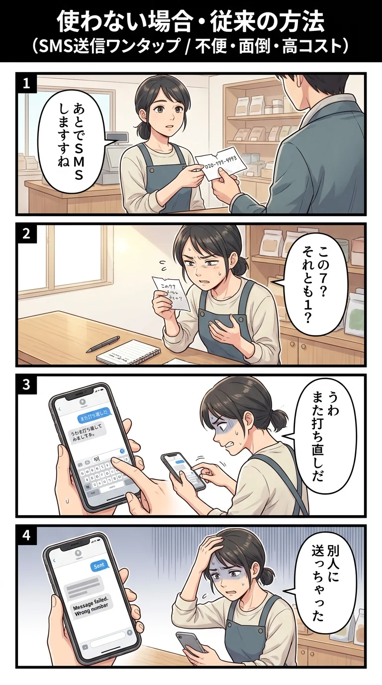 従来の方法/他社アプリ