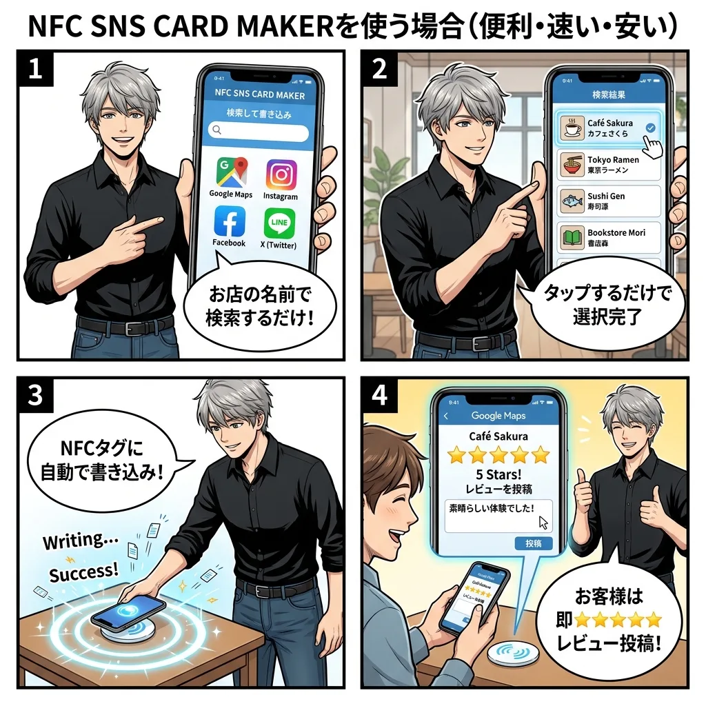 NFC SNS CARD MAKERを使う