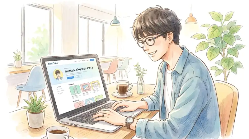 NextCode ポートフォリオサイトの開発ストーリー — 実績を「体験」で伝える開発ポートフォリオ