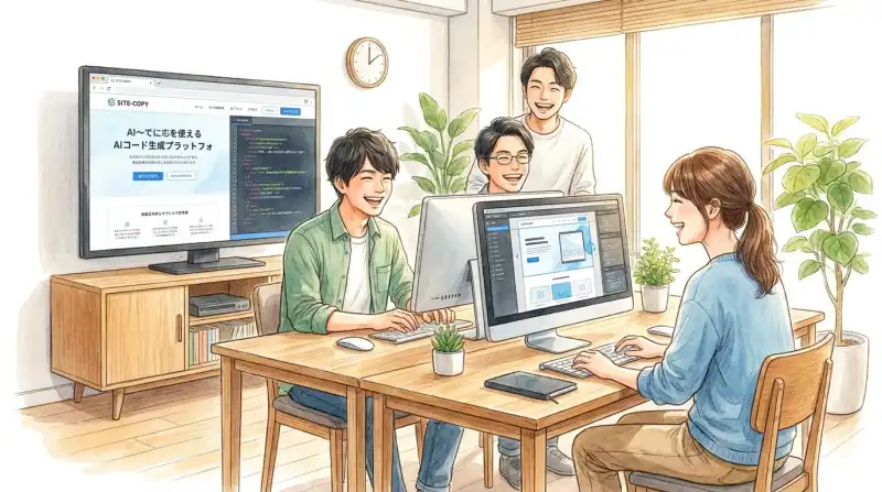 SITE-COPY - AIコード生成プラットフォームの開発ストーリー — 13種以上のAIモデルでWebサイトのコードを自動生成