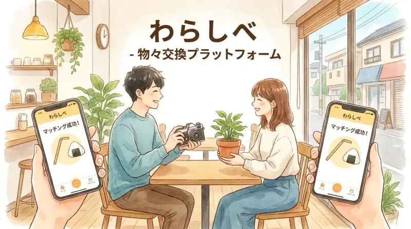 わらしべ - 物々交換プラットフォームの開発ストーリー — 不要なものを必要な人へ。金銭取引なしの物々交換マッチングサービス