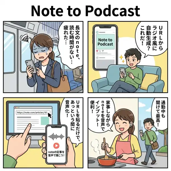 Note to Podcast - AI記事音声化