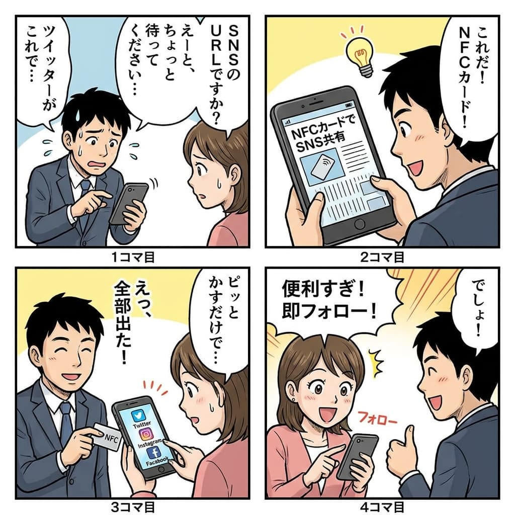 SNS共有の4コマ漫画