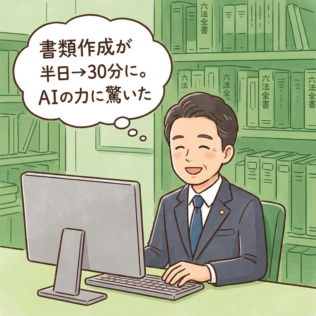 書類作成が半日→30分に!弁護士事務所のAI活用事例