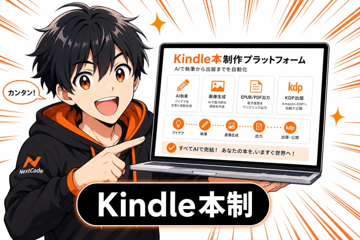 Kindle本制作プラットフォームの画面