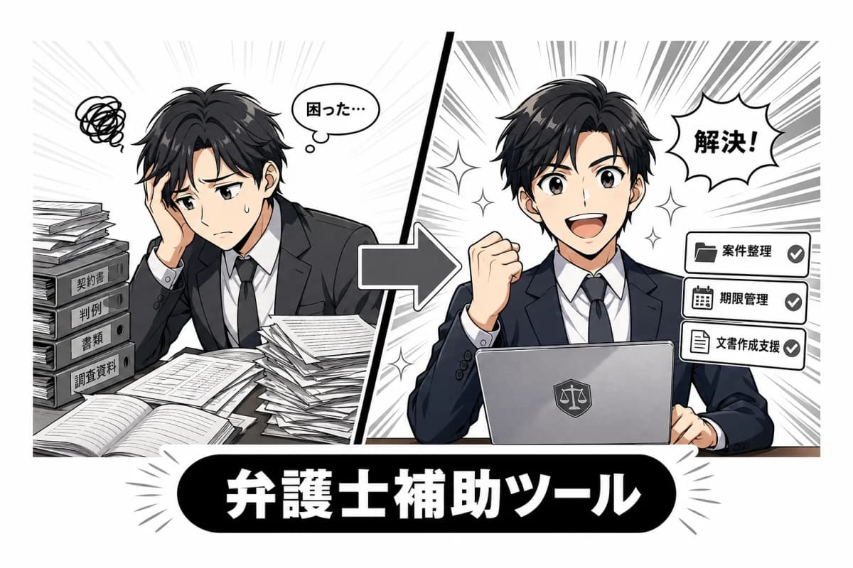 弁護士補助ツールの画面