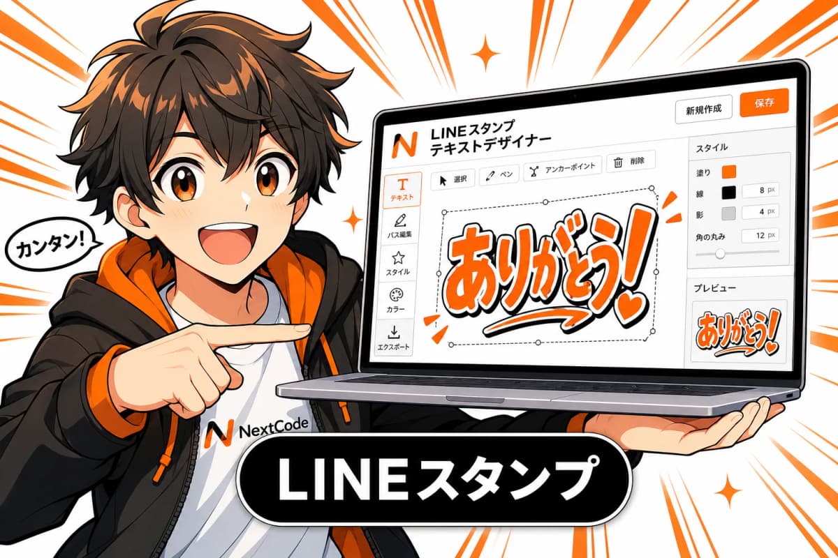 LINEスタンプ テキストデザイナー