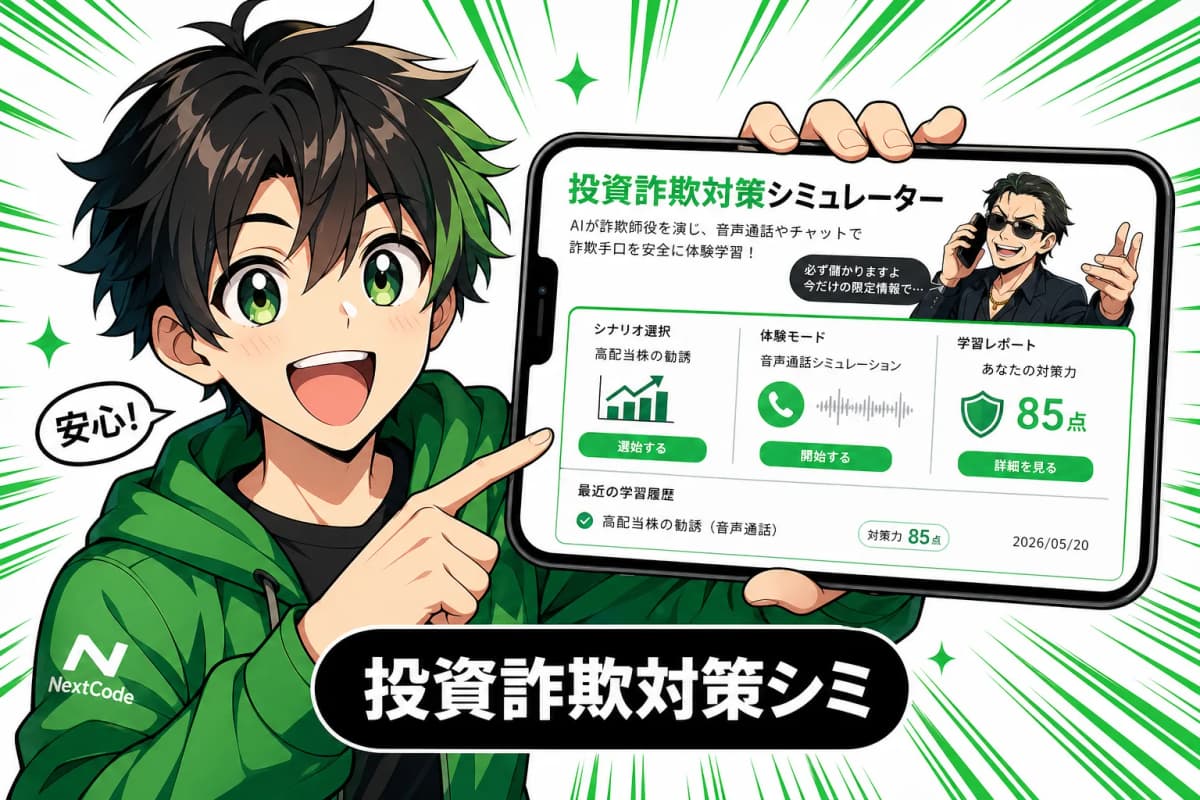 投資詐欺対策シミュレーター
