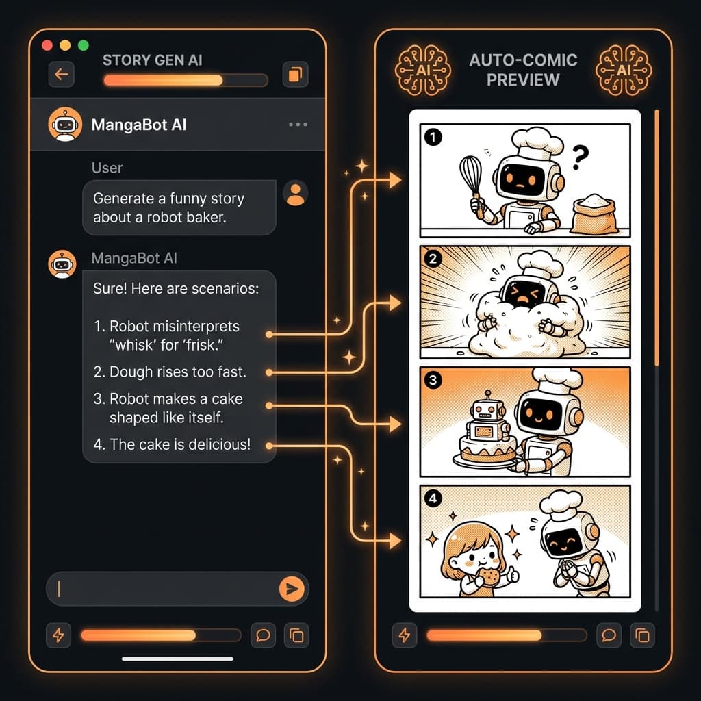 4コマ漫画のシナリオ→プロンプト→画像生成まで完全自動化