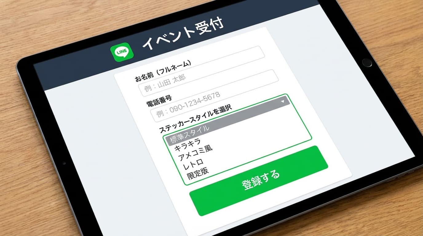 ワンタップ受付システム