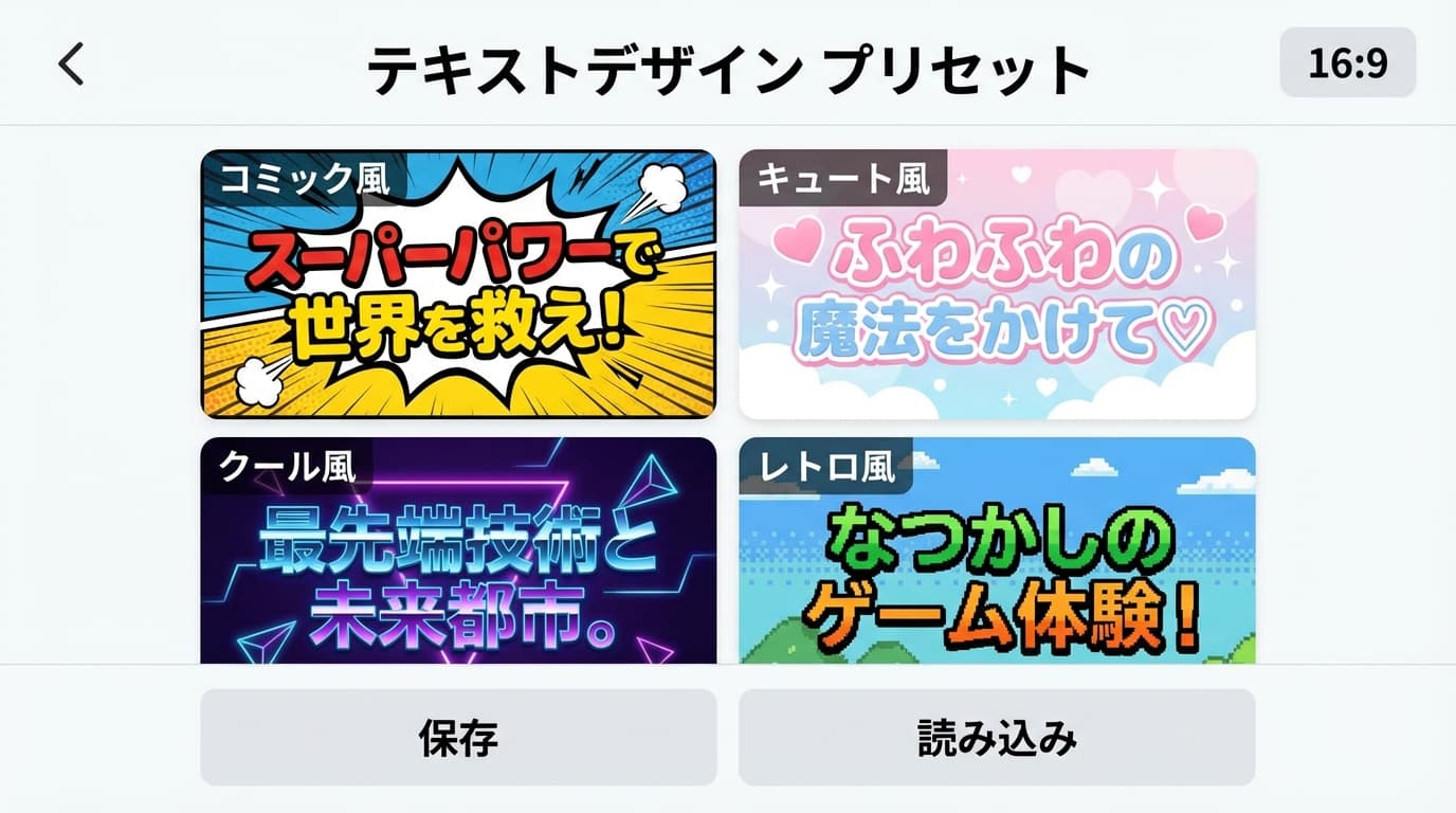 リアルタイムプレビュー