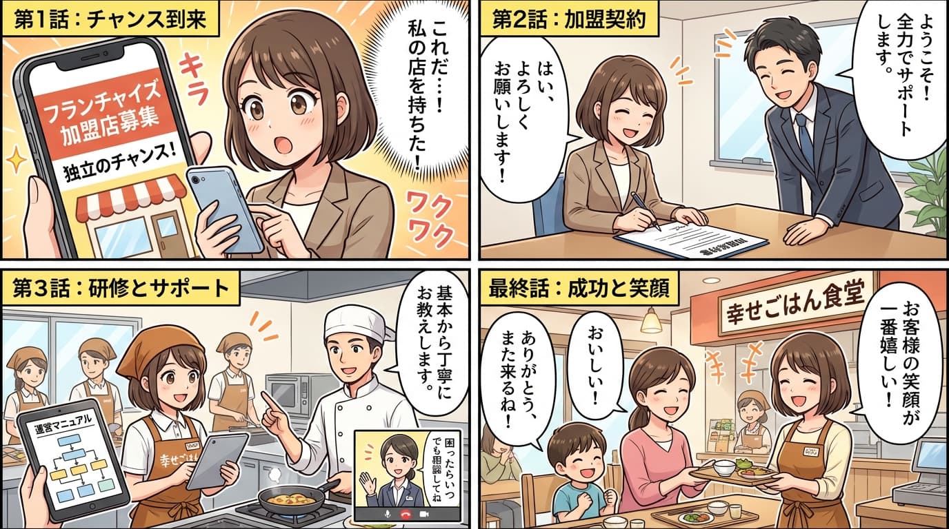 漫画ストーリーで訴求
