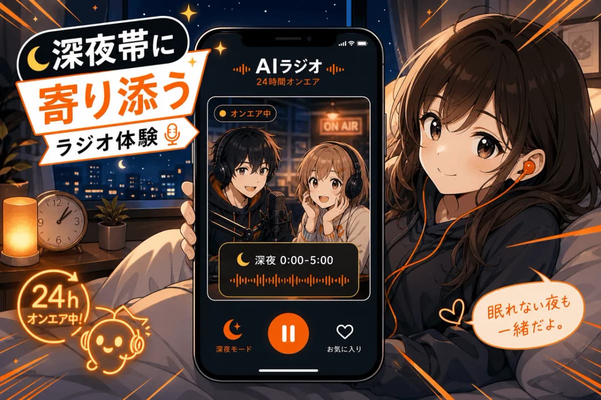 深夜帯に寄り添うラジオ体験