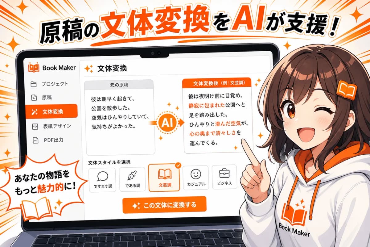 原稿の文体変換をAIが支援
