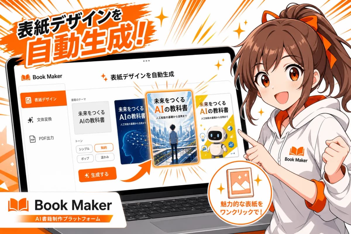 表紙デザインを自動生成